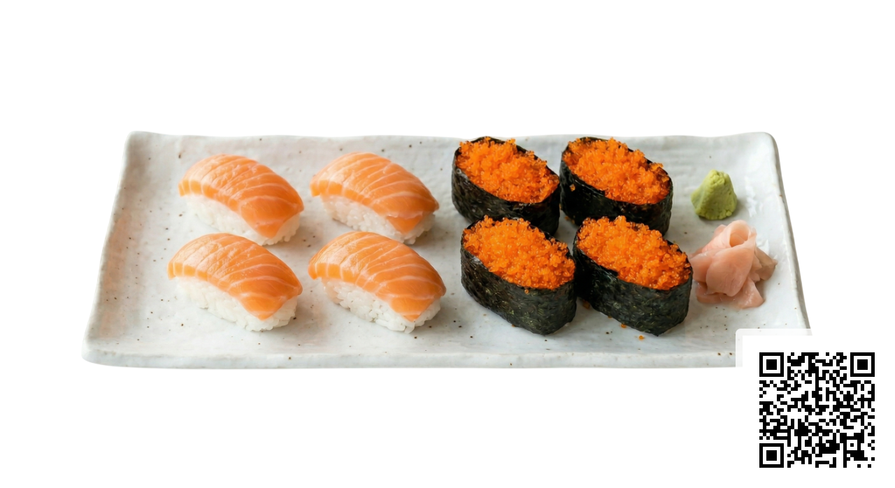 SET SUSHI 89 - Trứng Cá Chuồn & Cá Hồi
